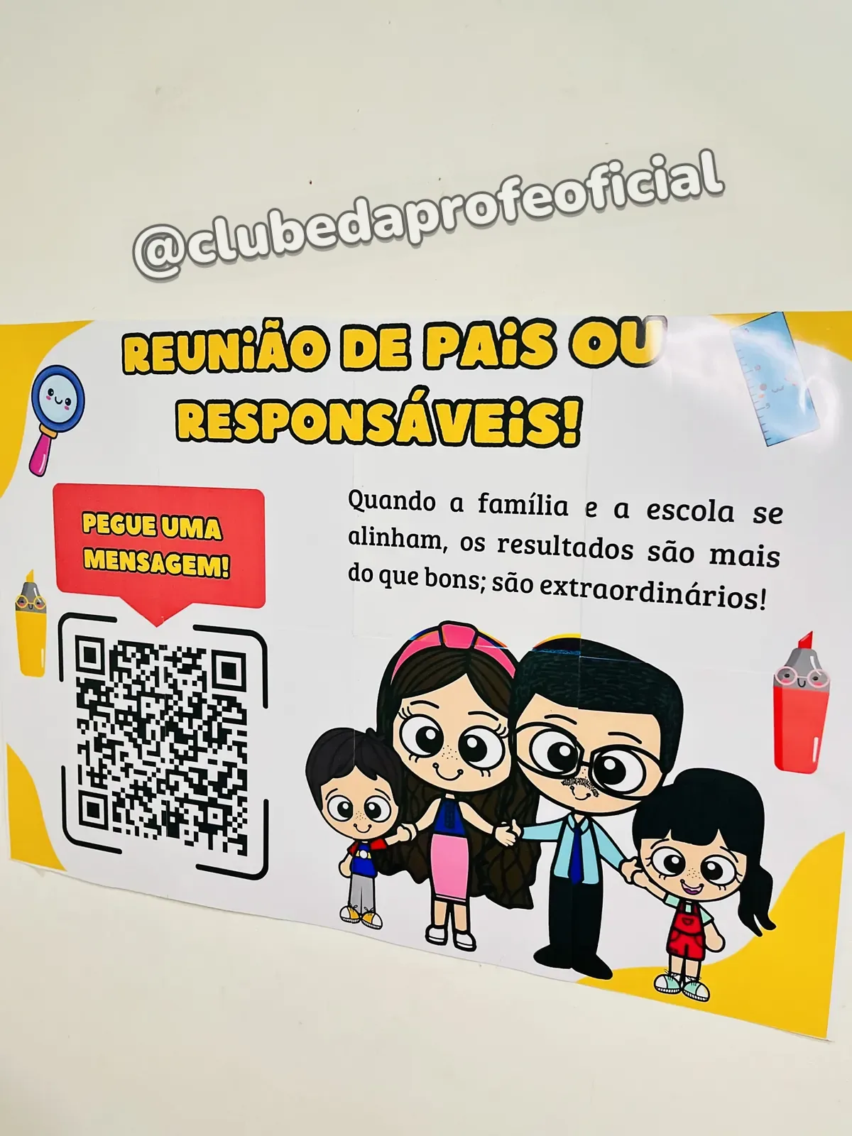 Kit Reunião de Pais com QR Code e Dinâmica - foto 1 de 16