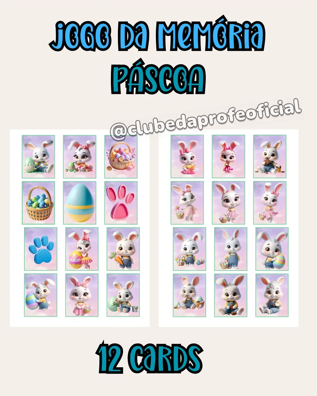 Jogo da Memória de Páscoa