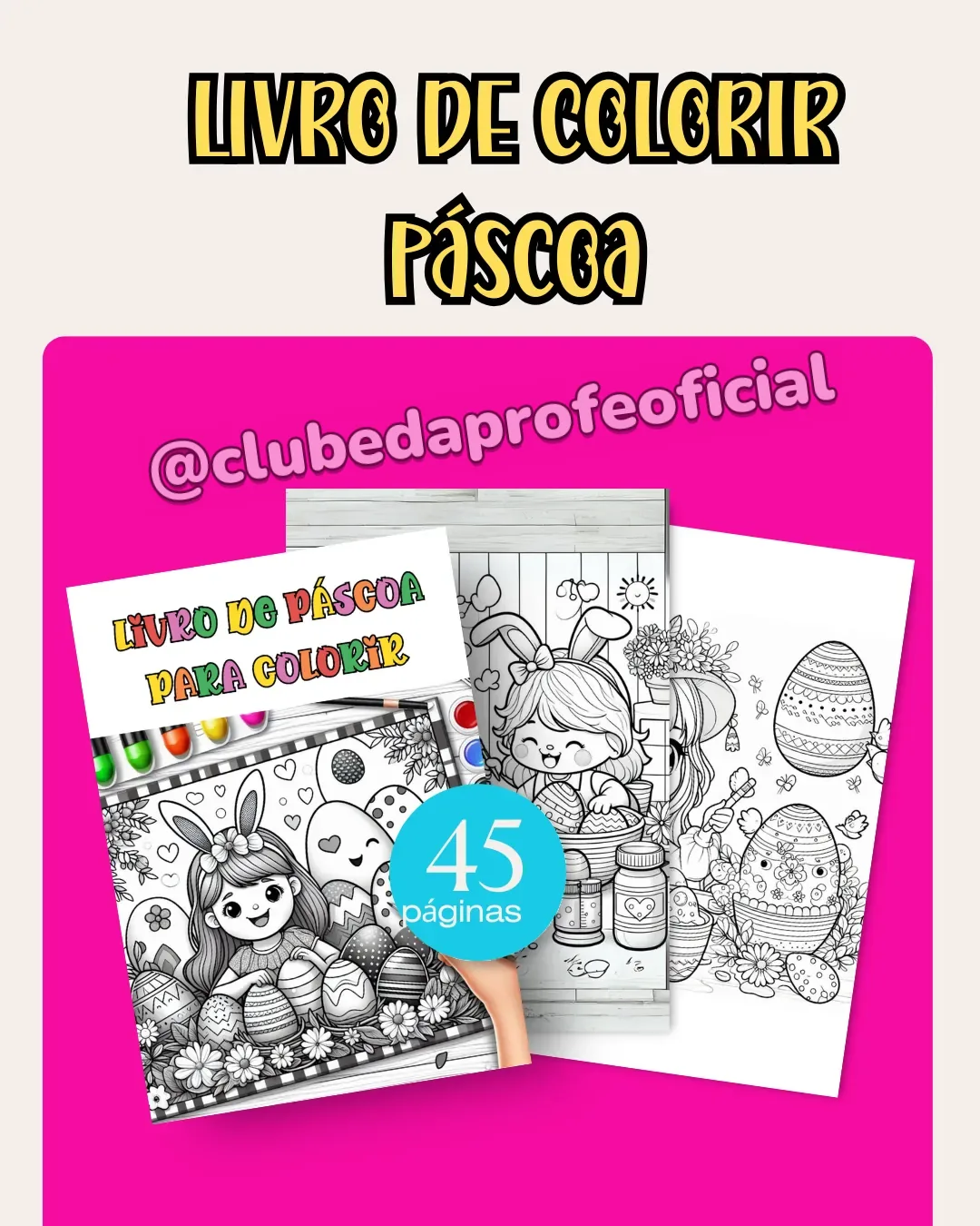 Livro de Colorir de Páscoa