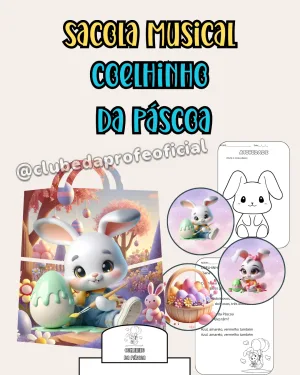 Sacola Musical Coelhinho da Páscoa
