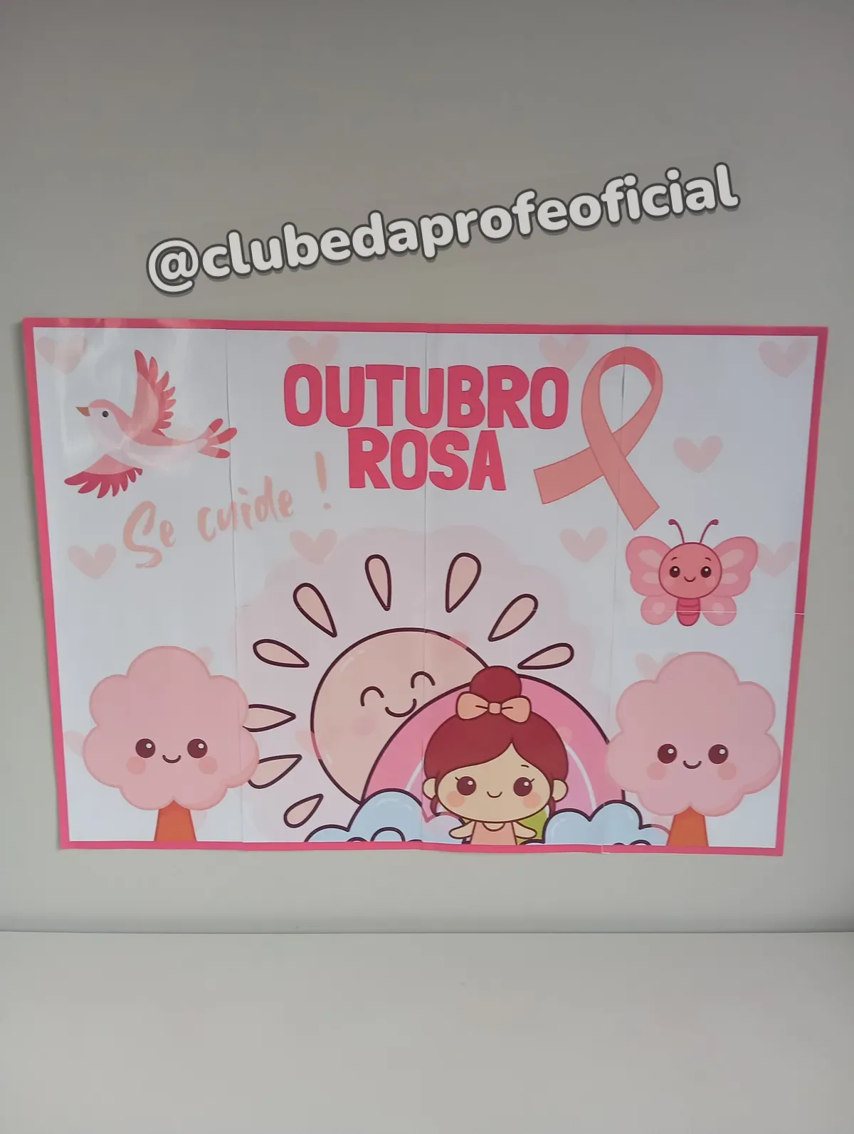 Painel Outubro Rosa com Cartãozinho - foto 1 de 2