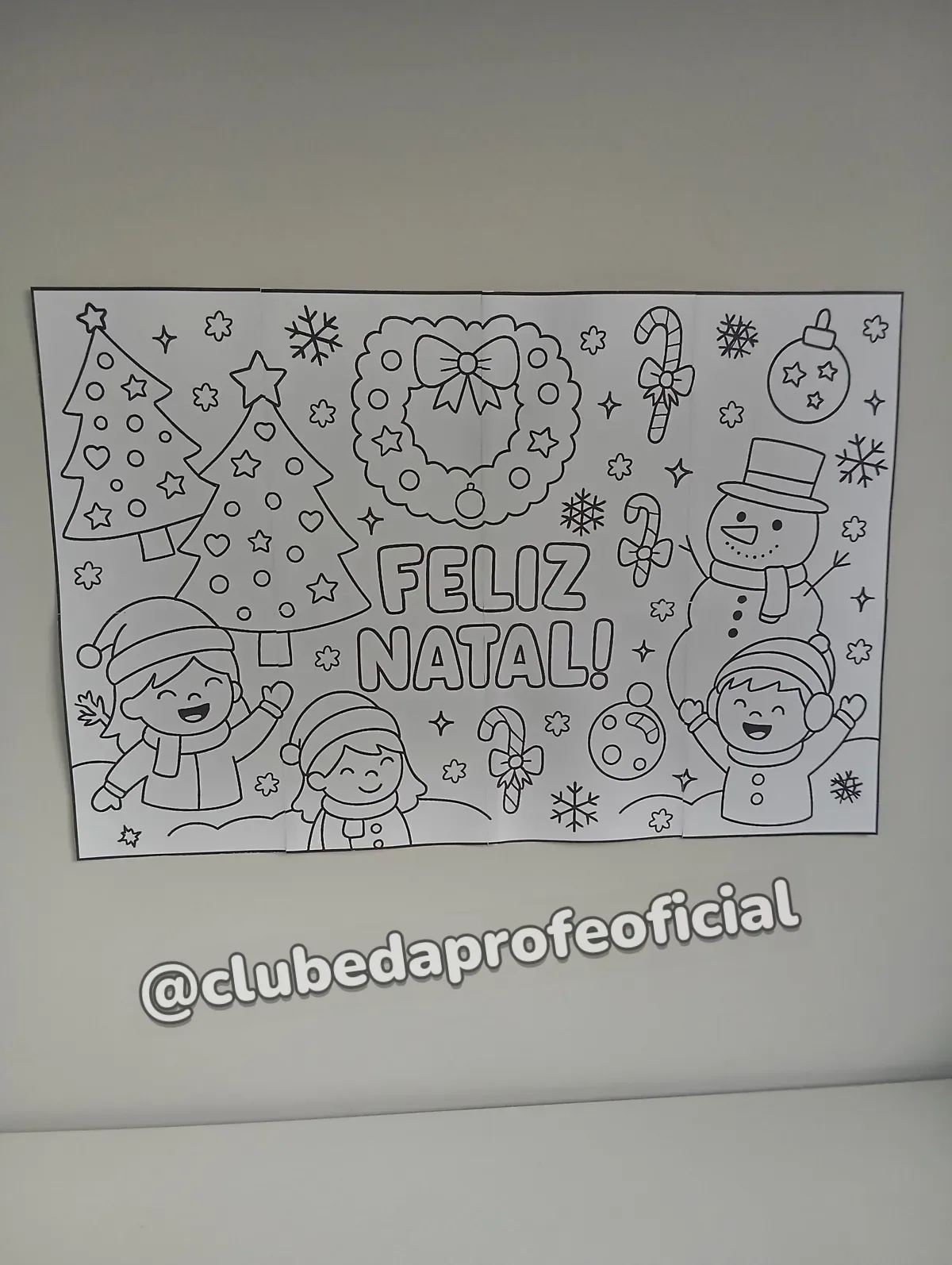 Painel de Colorir de Natal - foto 1 de 6