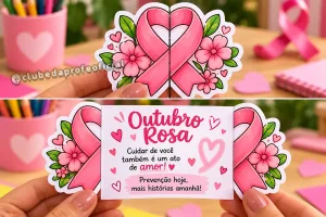 Cartão Interativo Outubro Rosa