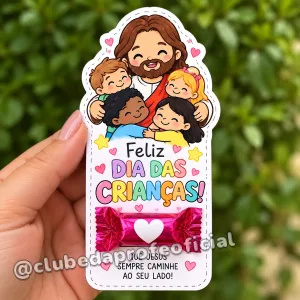 Lembrancinha de Dia das Crianças com Jesus