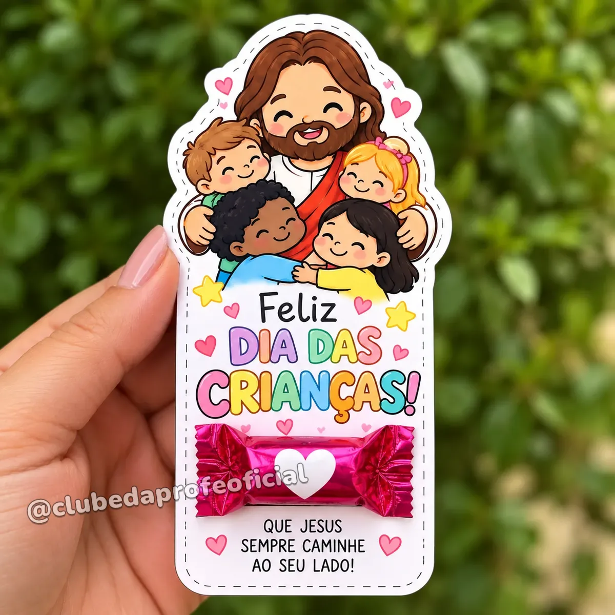 Lembrancinha de Dia das Crianças com Jesus