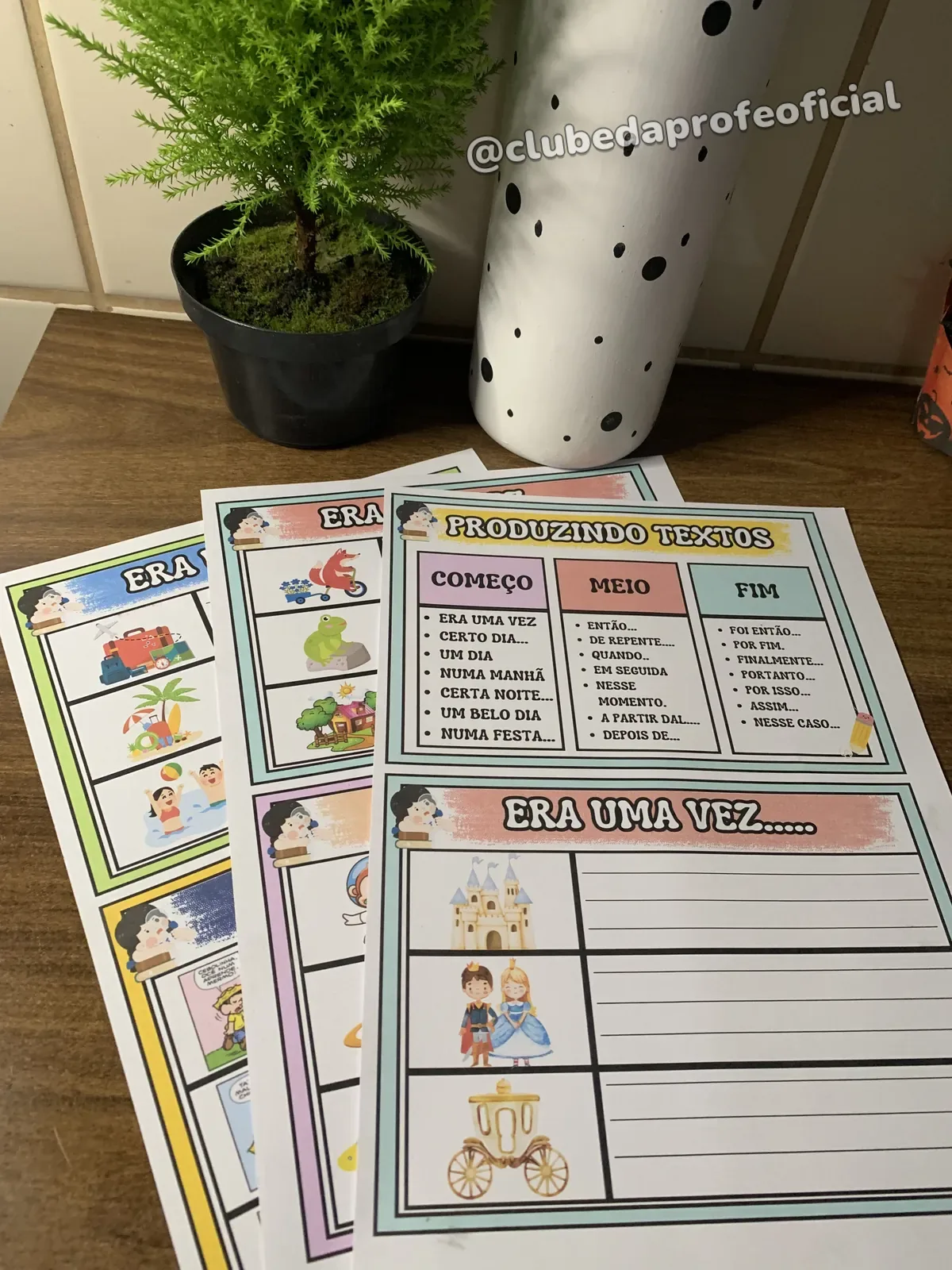 Fichas de Produção de Texto - foto 1 de 5