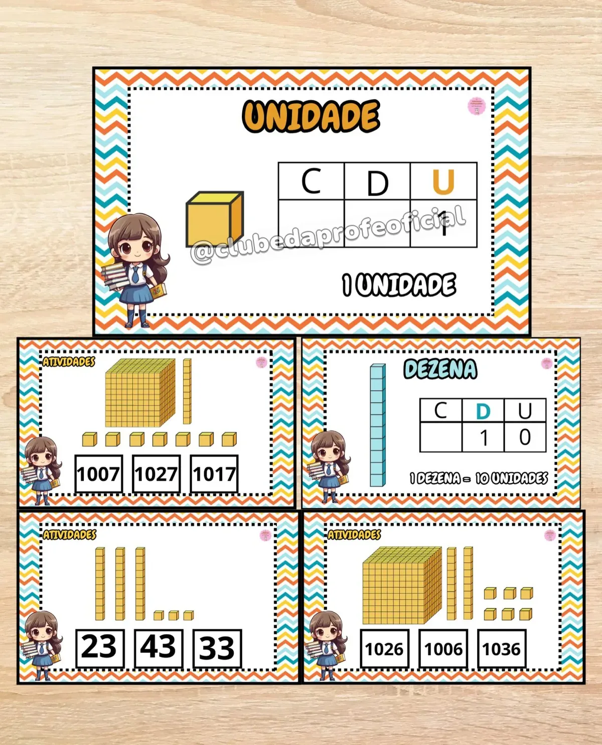 Fichas Material Dourado - foto 1 de 4