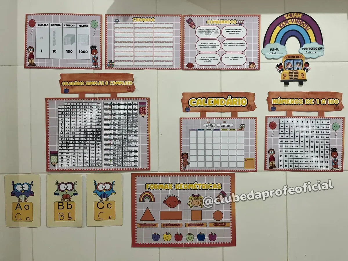 Kit Sala de Aula Material Escolar - foto 1 de 11