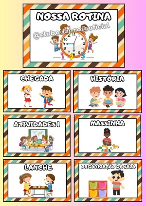 Painel de Rotina para Educação Infantil