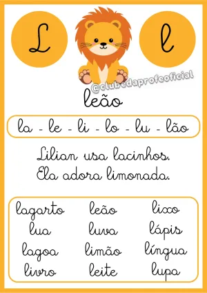 Fichas de Leitura em Letra Cursiva - foto 2 de 4