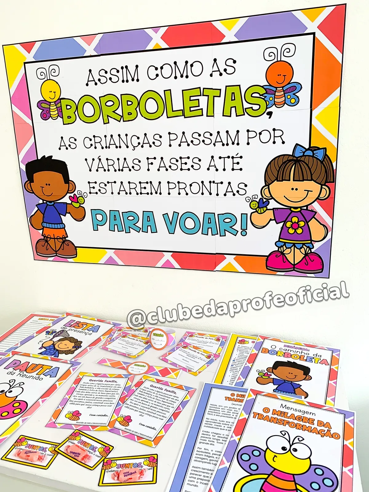 Kit Reunião de Pais: Borboletas - foto 1 de 29