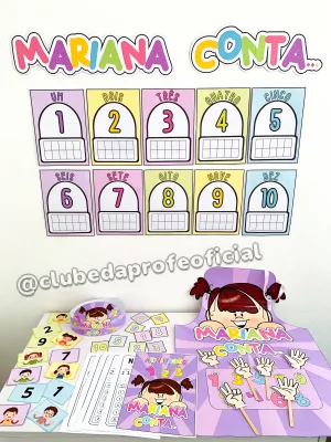 Kit Mariana Conta: Números de 1 a 10