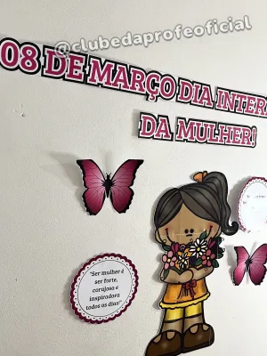 Painel Dia da Mulher e Moldura para Foto - foto 3 de 10