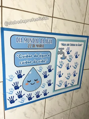 Painel Interativo Dia da Água: Mãos que Cuidam da Água