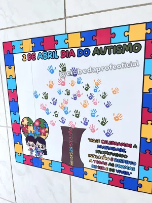 Painel Dia do Autismo: Árvore da Inclusão