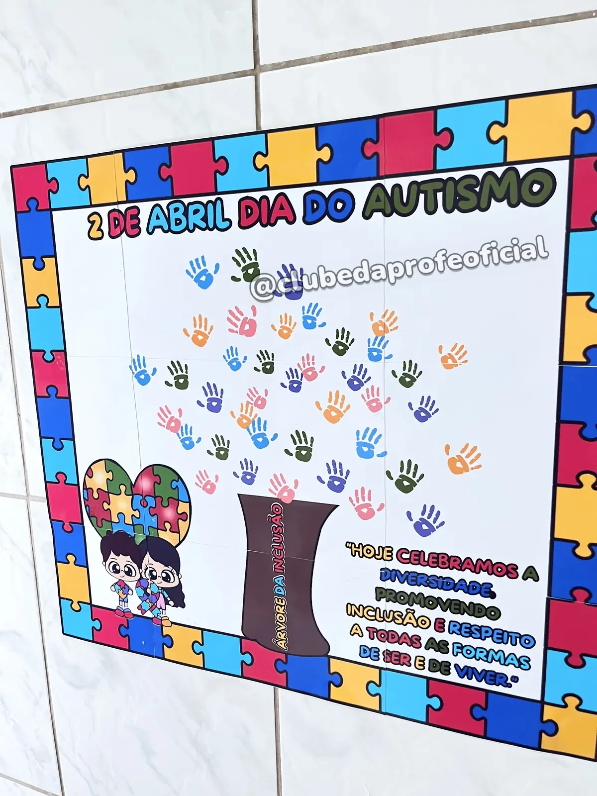 Painel Dia do Autismo: Árvore da Inclusão - foto 1 de 6