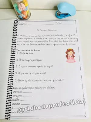 Apostila de Leitura e Interpretação em Letra Cursiva - foto 7 de 12