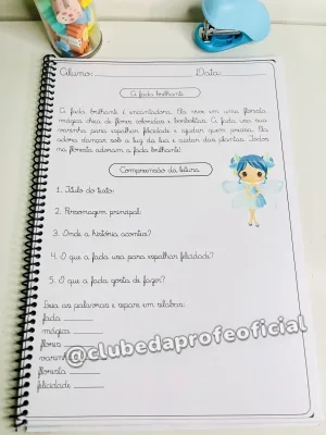 Apostila de Leitura e Interpretação em Letra Cursiva - foto 5 de 12
