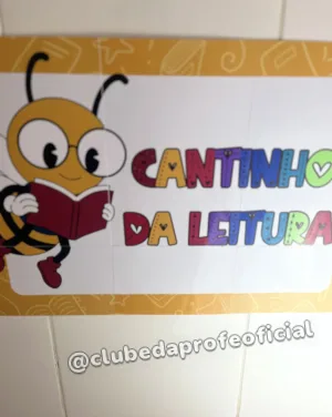 Painel Cantinho da Leitura Abelhinha