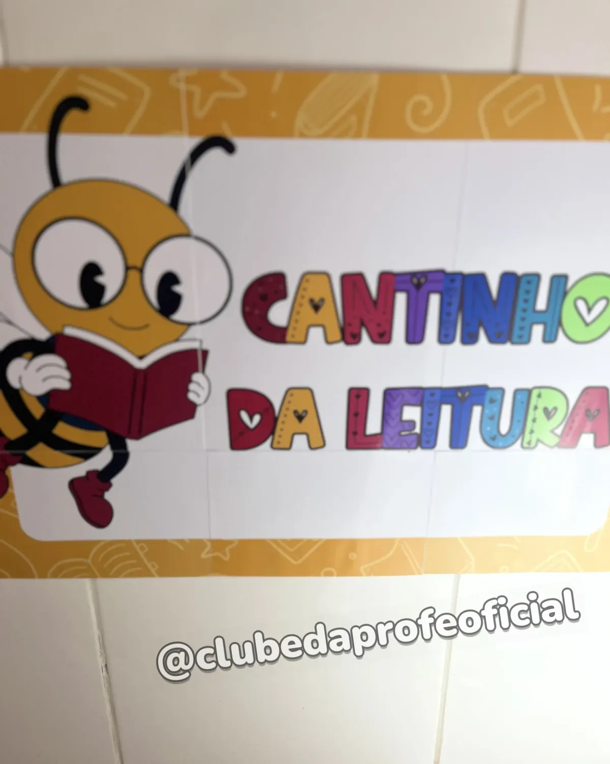 Painel Cantinho da Leitura Abelhinha - foto 1 de 7