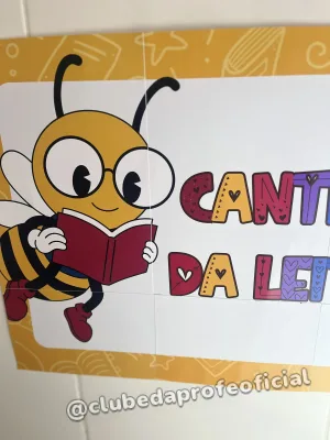 Painel Cantinho da Leitura Abelhinha - foto 7 de 7