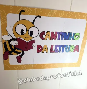 Painel Cantinho da Leitura Abelhinha - foto 5 de 7