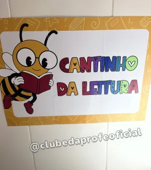 Painel Cantinho da Leitura Abelhinha - foto 3 de 7