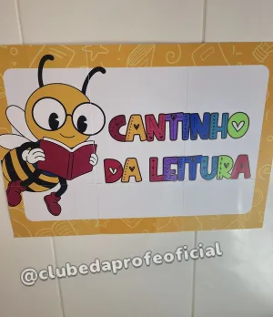Painel Cantinho da Leitura Abelhinha - foto 2 de 7