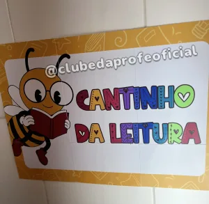 Painel Cantinho da Leitura Abelhinha - foto 6 de 7