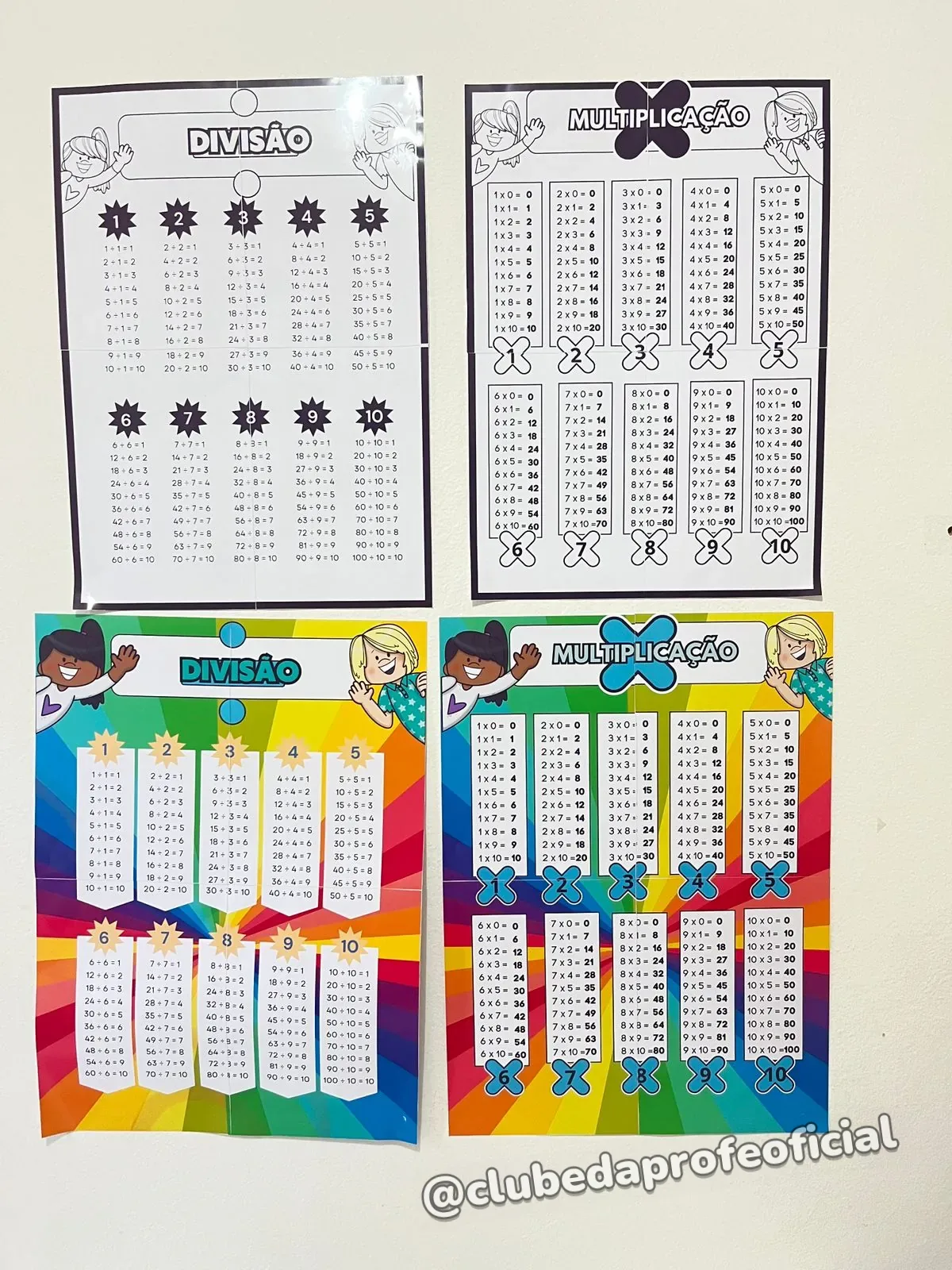 Painel e Réguas de Multiplicação e Divisão - foto 1 de 7