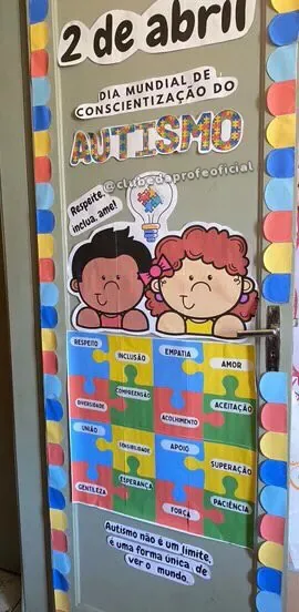 Painel de Porta Autismo - foto 2 de 3