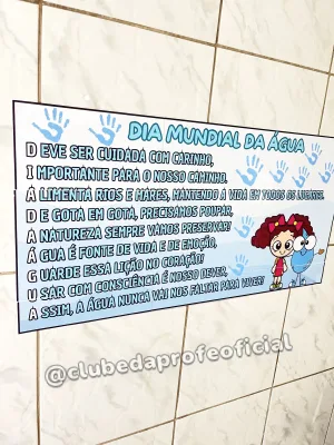 Painel Acróstico Dia Mundial da Água