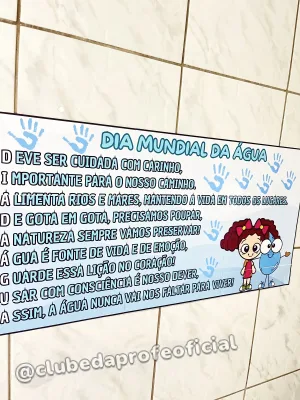 Painel Acróstico Dia Mundial da Água - foto 5 de 6
