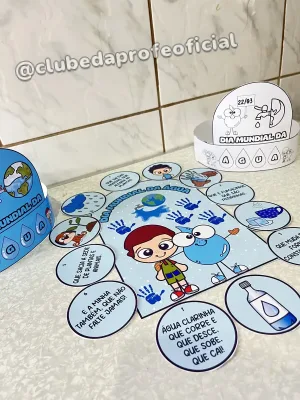 Luva Pedagógica e Coroa Dia da Água - foto 2 de 4