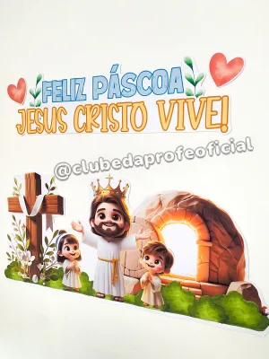 Painel Páscoa Cristã: Jesus Cristo Vive - foto 14 de 14