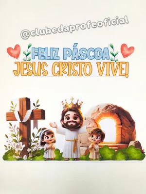 Painel Páscoa Cristã: Jesus Cristo Vive - foto 11 de 14