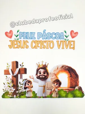 Painel Páscoa Cristã: Jesus Cristo Vive - foto 3 de 14