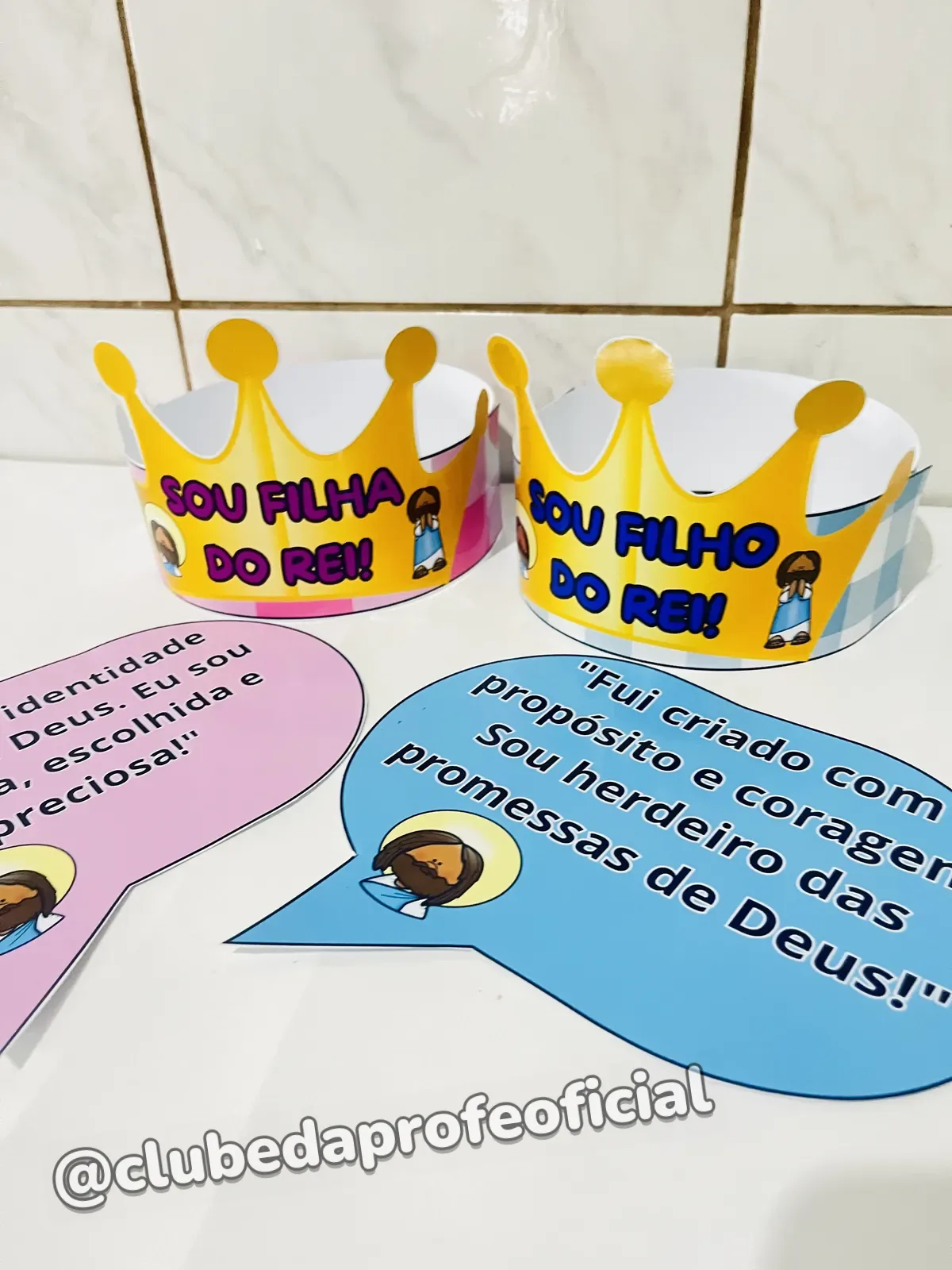 Coroa e Placas Sou Filho do Rei - foto 1 de 5
