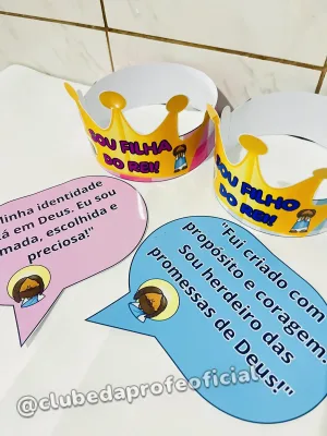 Coroa e Placas Sou Filho do Rei - foto 4 de 5
