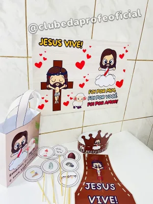 Kit Páscoa Cristã Jesus Vive - foto 4 de 9