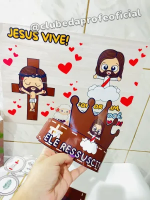 Kit Páscoa Cristã Jesus Vive - foto 5 de 9