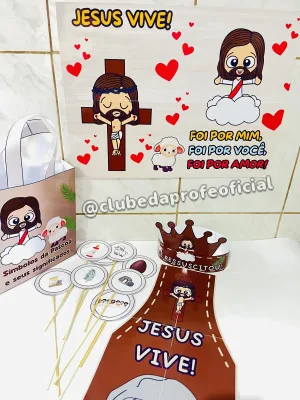 Kit Páscoa Cristã Jesus Vive - foto 9 de 9