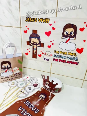 Kit Páscoa Cristã Jesus Vive - foto 7 de 9