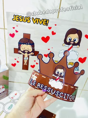 Kit Páscoa Cristã Jesus Vive - foto 6 de 9