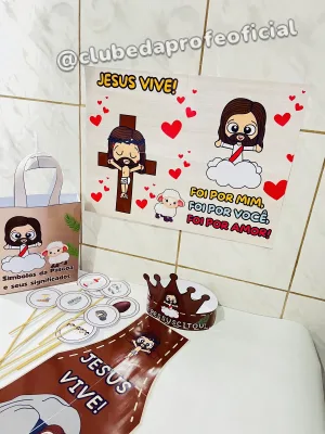 Kit Páscoa Cristã Jesus Vive - foto 2 de 9
