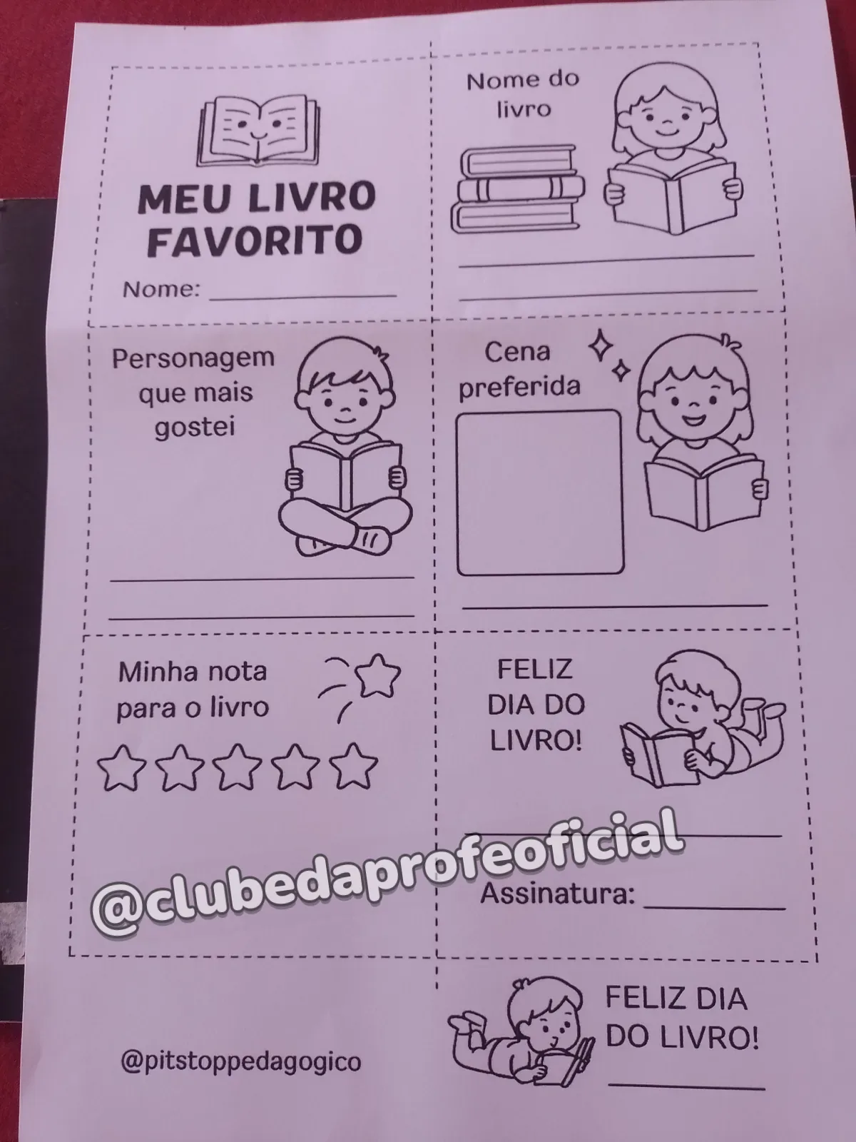 Livrinho Dobrável Meu Livro Favorito - foto 1 de 8