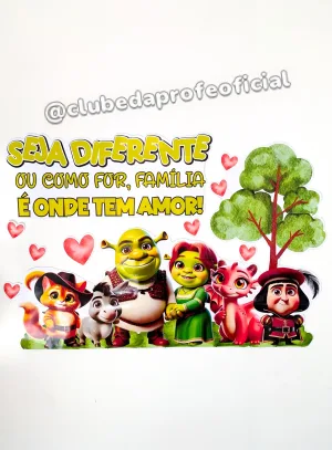 Painel Dia da Família Shrek