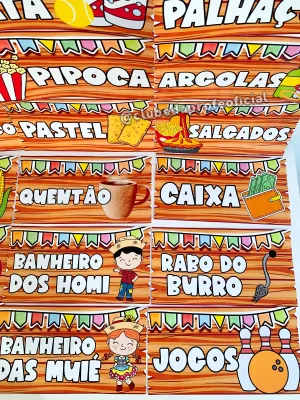 Plaquinhas Sinalizadoras para Festa Junina - foto 9 de 17