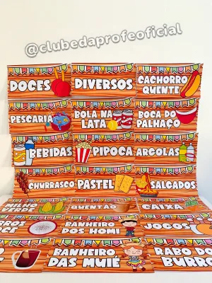 Plaquinhas Sinalizadoras para Festa Junina - foto 1 de 17