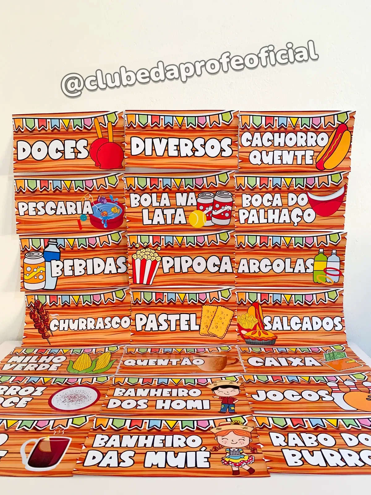 Plaquinhas Sinalizadoras para Festa Junina - foto 1 de 17